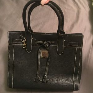 Dooney & Bourke Black Medium Tassel Tote